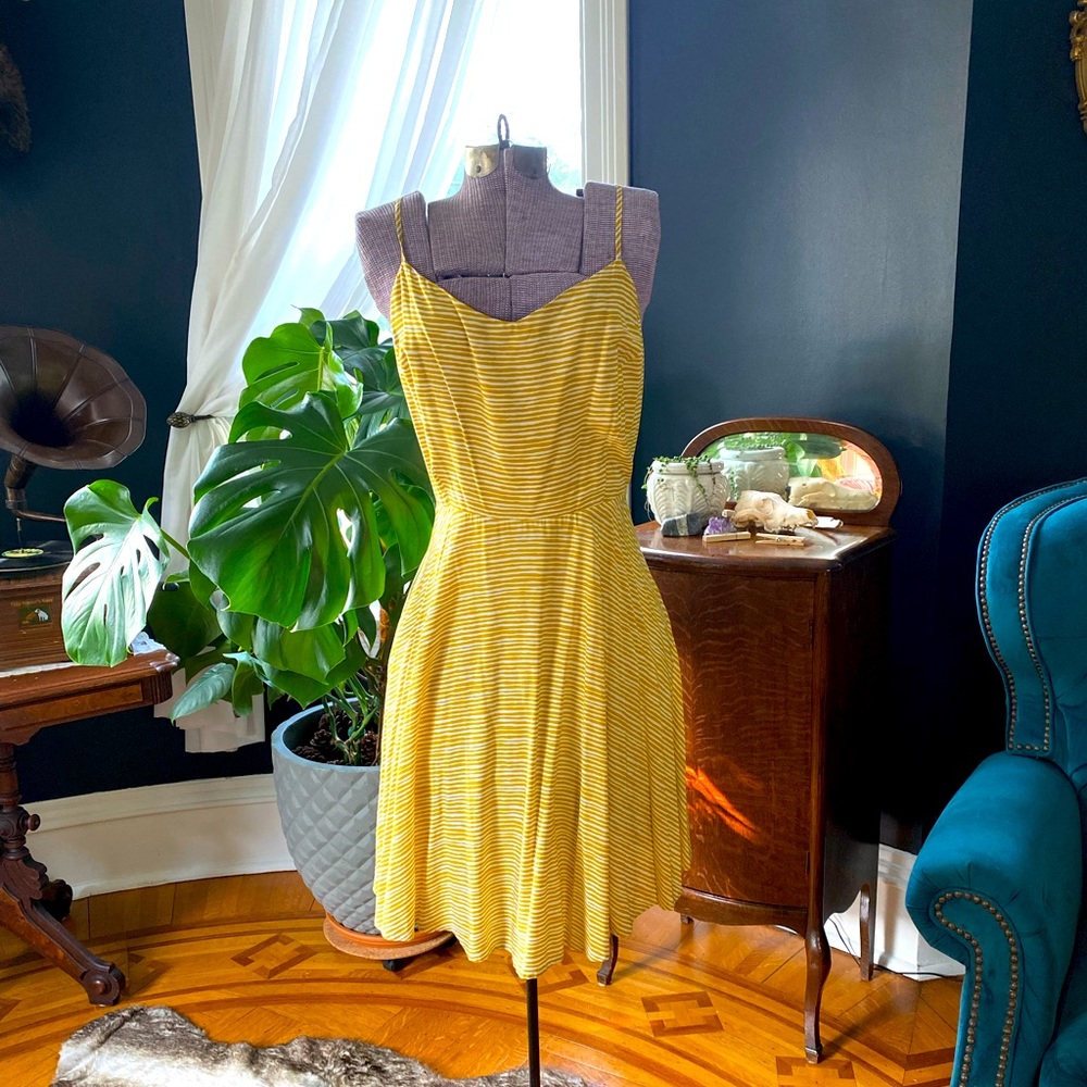 Striped spaghetti strap summer dress Old Navy XL